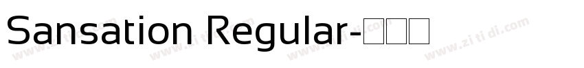 Sansation Regular字体转换